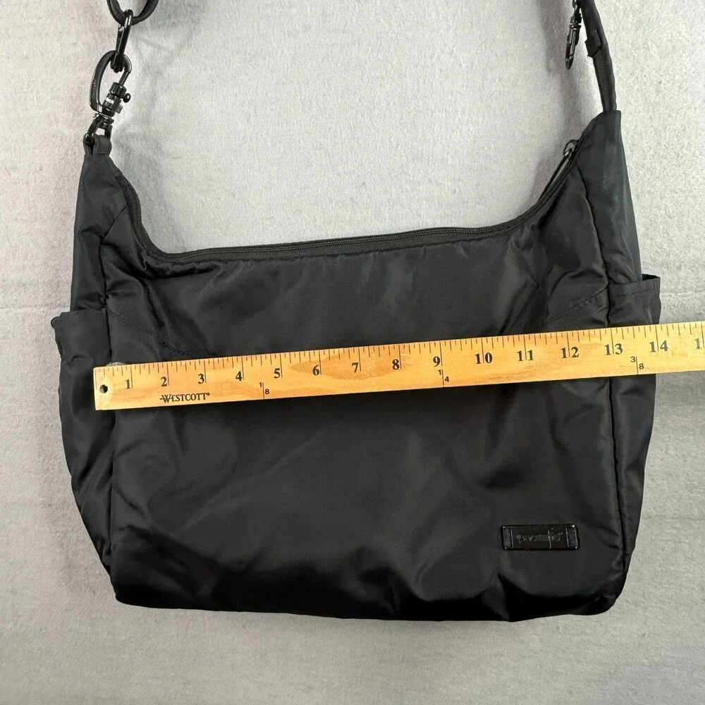 Pacsafe Citysafe 200 G2 Crossbody Bag Black Nylon RFID Safe Anti-Theft Travel - Picture 5 of 15